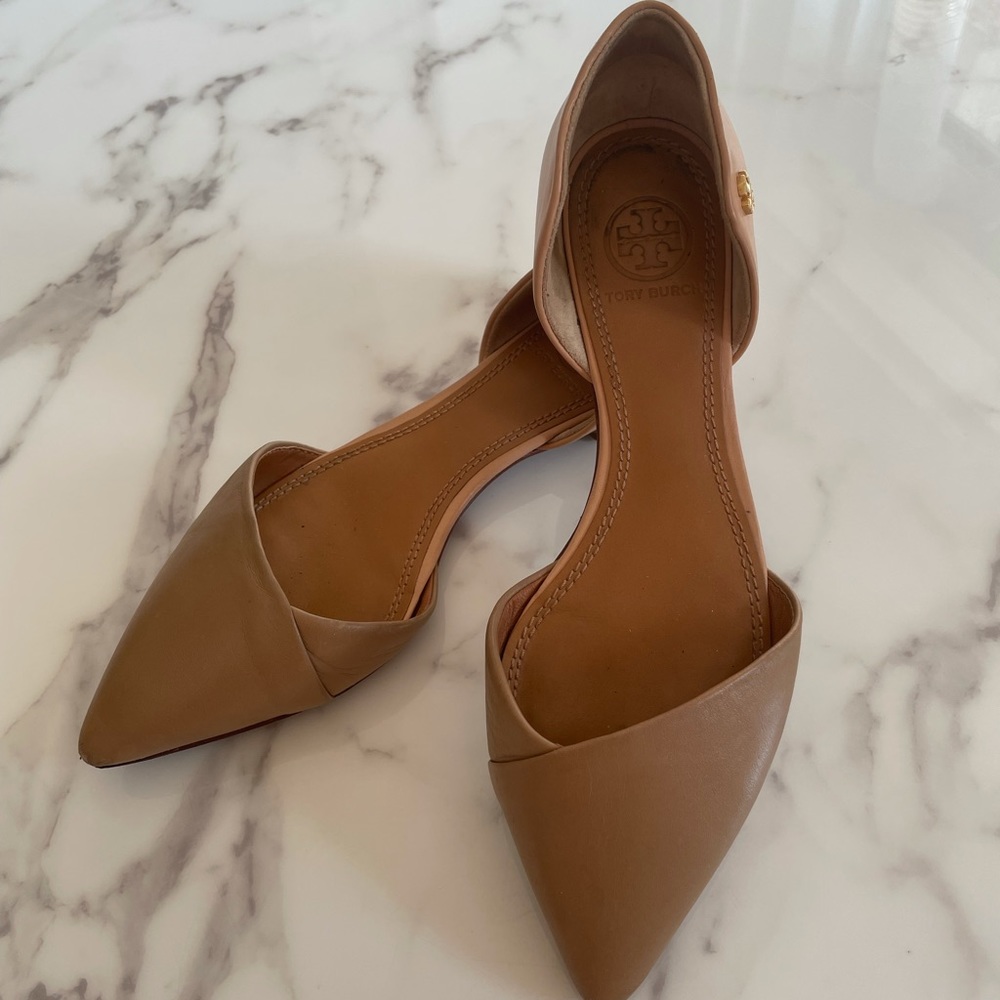 Tory Burch D’Orsay Flats Pointy